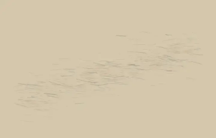 Landing That Listens: cumulative painting state 1 of 4; acoustic-imprint changes the support through deposition, pressure, absorption, or abrasion.