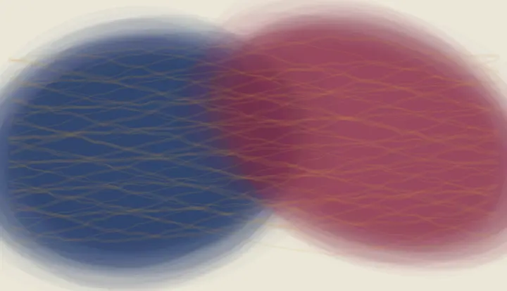 No Border Holds the Body: cumulative painting state 2 of 4; No Border Holds the Body translates transboundary tissue into a local relational field.