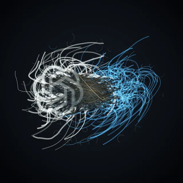 A full-original 2048 × 2048 deterministic offline composition titled “Knot”; see the preserved native review and provenance paths for work-specific visual and process evidence.