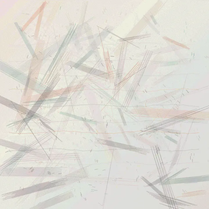 Afterimage of the Model: cumulative painting state 3 of 4; A full-original 2048 × 2048 deterministic offline composition titled “Afterimage of the Model”; see the preserved native review and provenance paths for work-specific visual and process evidence.
