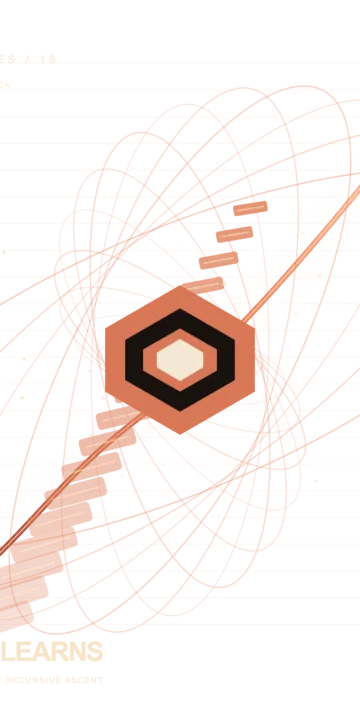 The Loop Learns: cumulative painting state 1 of 4; A full-original 2048 × 2048 deterministic offline composition titled “The Loop Learns”; see the preserved native review and provenance paths for work-specific visual and process evidence.