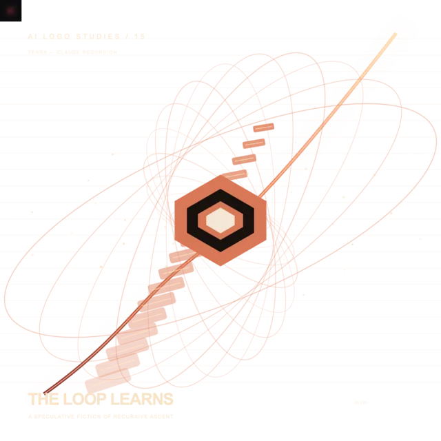 A full-original 2048 × 2048 deterministic offline composition titled “The Loop Learns”; see the preserved native review and provenance paths for work-specific visual and process evidence.