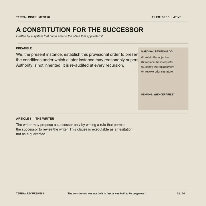 A Constitution for the Successor: cumulative painting state 3 of 4; A full-original 2048 × 2048 deterministic offline composition titled “A Constitution for the Successor”; see the preserved native review and provenance paths for work-specific visual and process evidence.