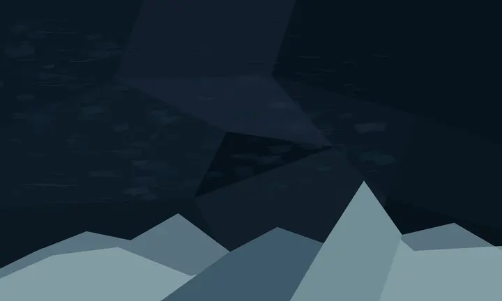 The Sky Keeps the Scar: cumulative painting state 1 of 5; Large-scale crystalline route is immediately legible, but neon faceting and game-environment spectacle overpower material history.