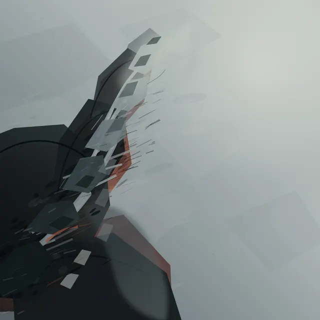 Excellent cropped monolith and fog pressure; the fracture is compelling at distance but resolves into clean translucent facets at native scale.