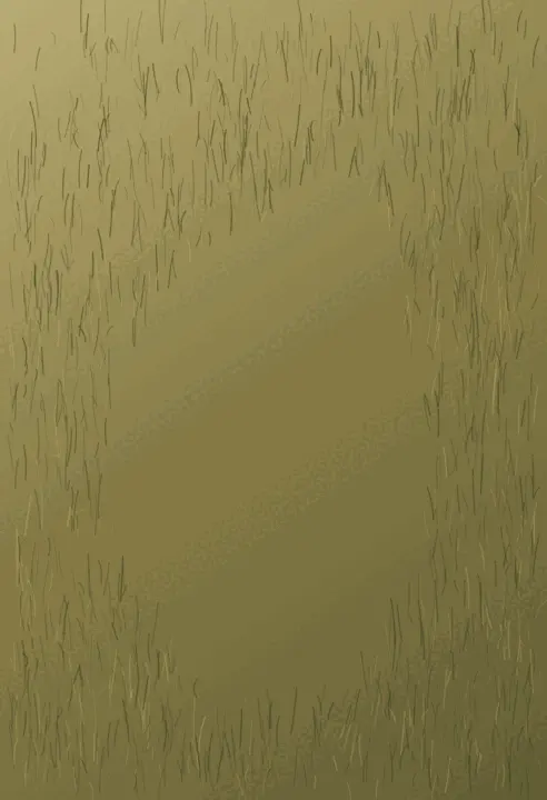 Pressed Grass After the Animal: cumulative painting state 1 of 4; Pressed Grass After the Animal interprets wake through compressed vegetation route as an independently authored causal raster.