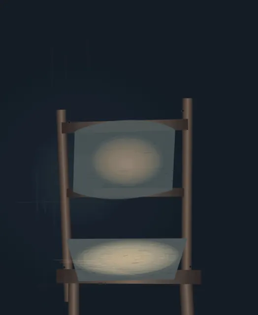 Residual Heat in the Chair interprets wake through residual-heat interior as an independently authored causal raster.