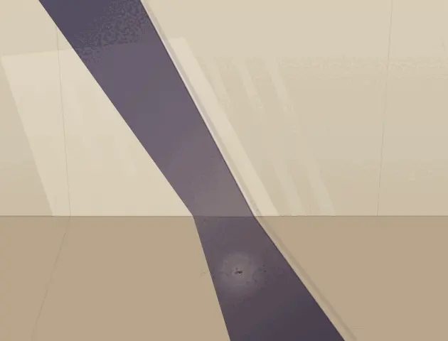 Shadow Without Its Object: cumulative painting state 4 of 4; Shadow Without Its Object interprets wake through detached architectural shadow as an independently authored causal raster.