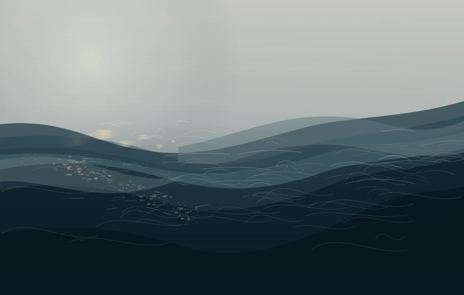 Voice Silt at the Closing Bend makes the prompt “The river closes behind a voice.” visible through a distinct causal wake, retained material consequence, and asymmetric field hierarchy.