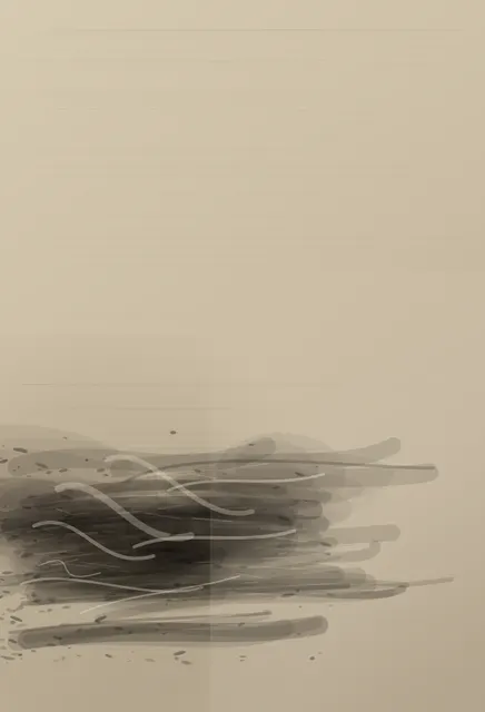 Shadow After Its Source makes the prompt “A shadow with no remaining object.” visible through a distinct causal wake, retained material consequence, and asymmetric field hierarchy.