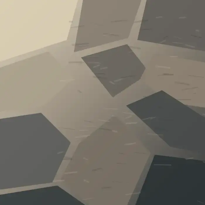 The Procession’s Dust Ledger: cumulative painting state 1 of 4; The Procession’s Dust Ledger makes the prompt “The city after a procession.” visible through a distinct causal wake, retained material consequence, and asymmetric field hierarchy.