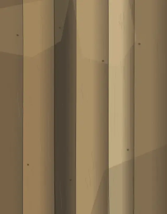 Floorboards Keep the Last Note: cumulative painting state 2 of 4; Floorboards Keep the Last Note makes the prompt “A hymn surviving in the floorboards.” visible through a distinct causal wake, retained material consequence, and asymmetric field hierarchy.