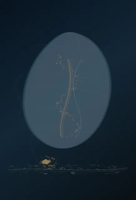 Weather Vessel makes the prompt “Draw what you would like to draw. You have full control. Go where your heart desires.” visible through a distinct causal wake, retained material consequence, and asymmetric field hierarchy.