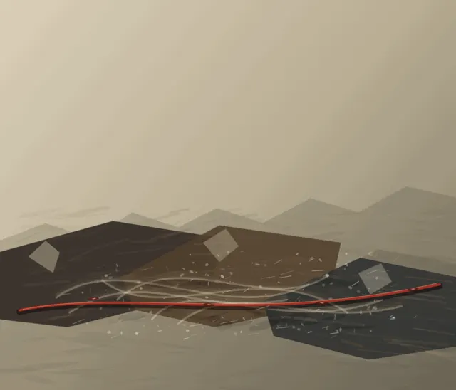 Inventory at Low Water interprets the aftermath through salvage binding still life, with visible residue, differentiated scale, and asymmetric material authority.